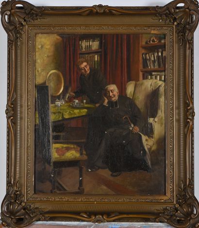 Édouard John MENTA (1858-1915).
Priests.
Oil...