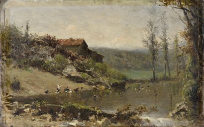 Adolphe Appian (1818-1898).
Ducks on the...