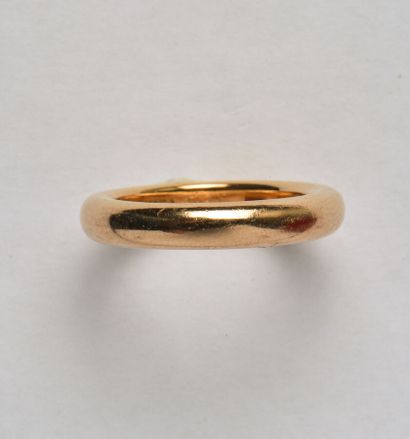 CARTIER: Wedding band in smooth 18K (750/oo)...