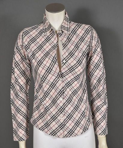 Burberry, set of two long-sleeve blouses....