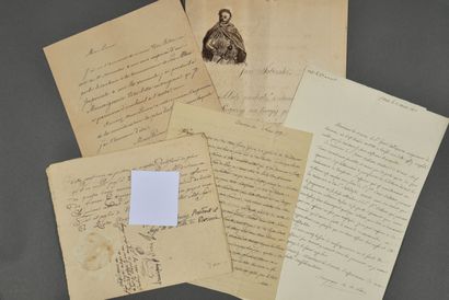 POLOGNE. 5 documents divers XVIIIe-XIXe siècles.
-...