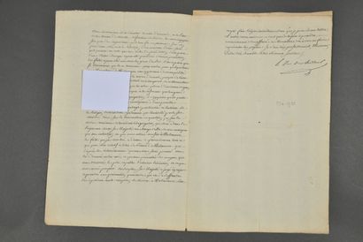 NORD. Duc de CHOISEUL. Lettre signée (griffe)...