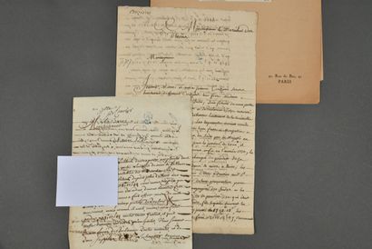 null [BOTANIST OF THE KING IN THE INDIES - LOT-ET-GARONNE]. Set of 2 documents containing...