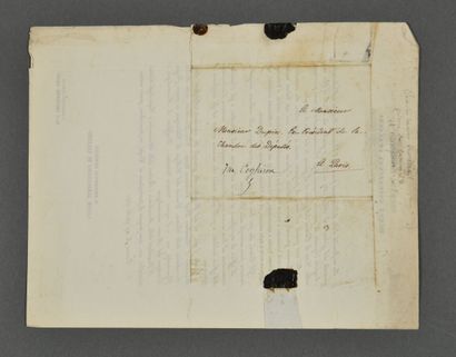null Charles-Lucien BONAPARTE (1803-1857), ornithologue.
Lettre signée à Charles...
