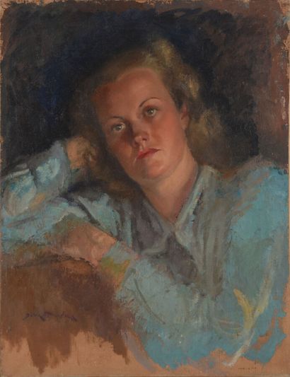Jean DULAC (1902-1968).
Portrait of Madame...