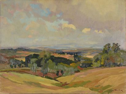 Jean DULAC (1902-1968).
Tarn landscape near...