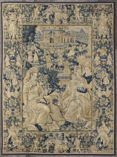 Important tapestry depicting the Temple of...