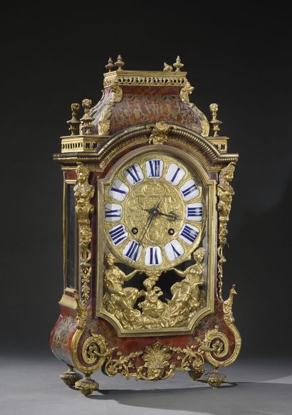 Religious clock with Bérain-style decoration...