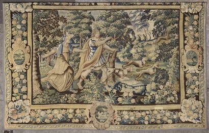 AUBUSSON or NORD. 
Large Northern tapestry...