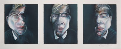 null Francis BACON (1909-1992).
Three studies for a self-portrait,1981.
Lithographie...