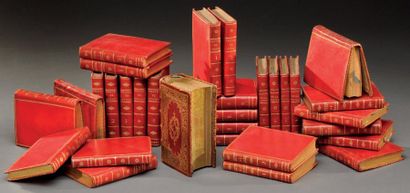 null BIBLIOTHÈQUE PORTATIVE DU VOYAGEUR. PARIS, FOURNIER, 1801-1803. Trente volumes,...