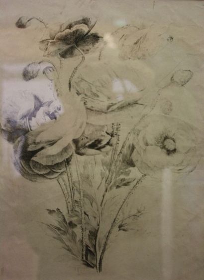 Antoine BERJON (1754-1843) Antoine Berjon (1754-1843) 

Etude de fleurs

Plume lithographique.

34...