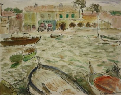 Louis Caradot (1896-1980) Louis Caradot (1896-1980)

Port provençal

Aquarelle sur...