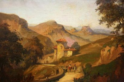 Antoine Ponthus Cinier (1812-1885) Antoine Ponthus Cinier (1812-1885)

Deux paysages...