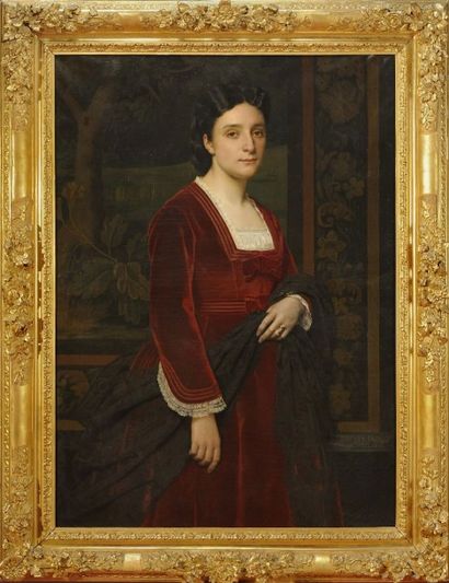Michel DUMAS (1812-1885) Michel DUMAS (1812-1885)

Portrait de femme à la robe rouge

Huile...