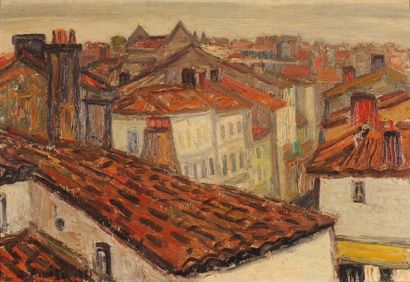 Jean Finazzi (1920-1971) Jean Finazzi (1920-1971)

Les toits de Lyon

Huile sur toile.

Signé...