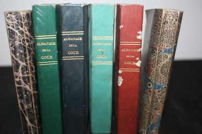 null Almanach de la Cour, de la Ville et des Départements.1826 à 1846, 6 vol. in-18...