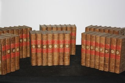 null Bibliothèque des Romans.1775-1781 ; 42 tomes in-12 ; demi-veau de l'époque,...