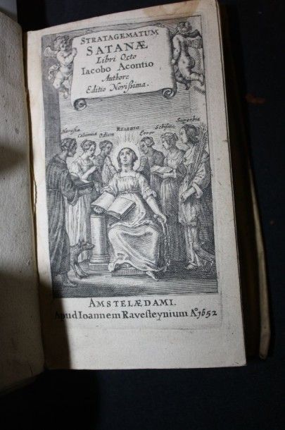 null Acontio (Iacobo) :Stratagematum satanae.Amsterdam, Ravesteinium, 1652, in-12...