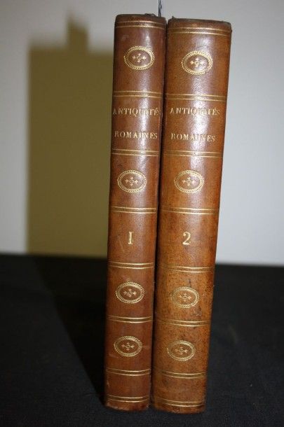 null Adam (Alexandre) : Antiquités romaines.Paris, Verdière, 1818, 2 tomes in-8 demi-veau...