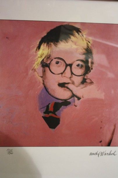 d'après Andy WARHOL (1928-1987) D'après Andy WARHOL (1928-1987)

Portrait de David...