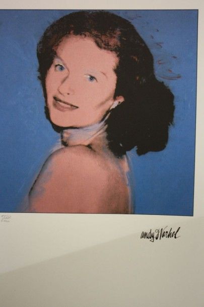 d'après Andy WARHOL (1928-1987) D'après Andy WARHOL (1928-1987)

Portrait de Lynda...