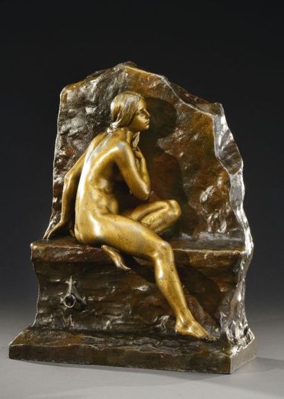 Gustave Obiols Gustave Obiols

« Andromède »

Bronze, patine polychrome.

Manque...