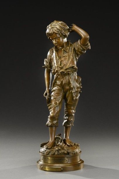 Charles ANFRIE (1833- ?) Charles Anfrie (1833- ?)

« Un accident »

Bronze, patine...