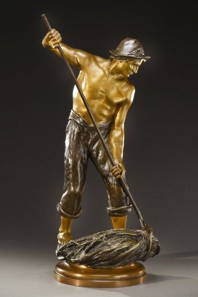 Antoine BOFILL Antoine Bofill

« Le faneur »

Bronze, patine polychrome.

Signé.

Hauteur...