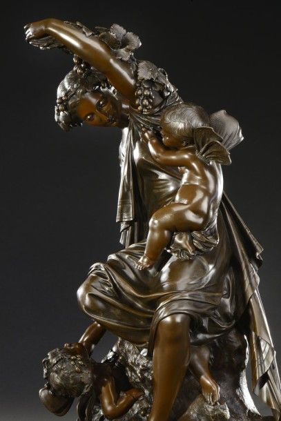 null « Scène allégorique »

Bronze, patine brune nuancée. Fonte fin XIXème.

Hauteur...