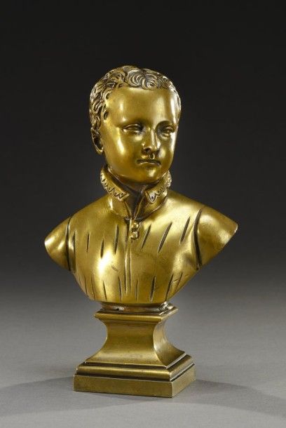 null " Buste de jeune homme en habits "

Bronze, patine naturelle. Fonte fin XIXème.

Hauteur...