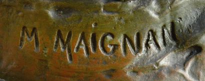 Maurice MAIGNAN (1872-1946) Maurice Maignan (1872-1946)

" La vague "

Bronze, patine...