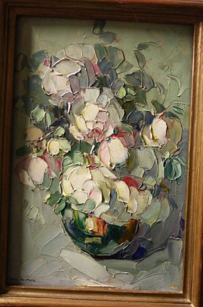 Louis PASTOUR (1876-1948) Louis Pastour (1876-1948)

" Fleurs "

Huile sur carton

Signée...
