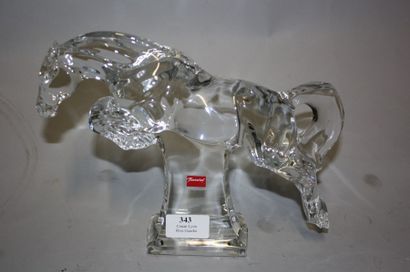 BACCARAT Baccarat, cheval en cristal 20 x 27 cm