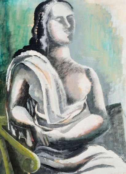 Ossip ZADKINE (1890-1967) Ossip Zadkine (1890-1967)

" Femme assise ", 1937

Aquarelle...