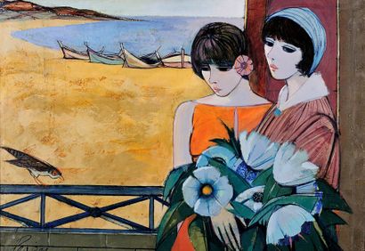 Charles LEVIER (1920-2004) Charles Levier (1920-2004)

" Femmes sur la plage "

Huile...