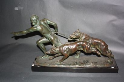 Louis RICHE (1877-1949) Louis RICHE (1877-1949) "Le Gladiateur" Sculpture en bronze...