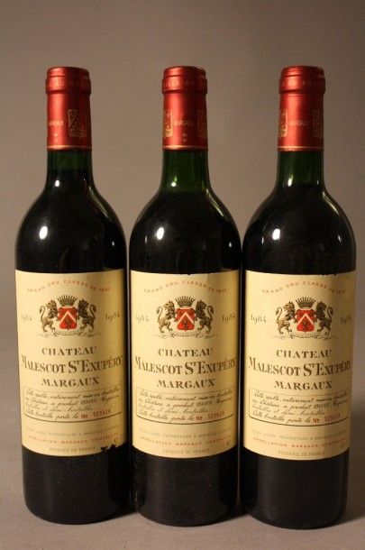 null 3 B CHÂTEAU MALESCOT ST EXUPERY (1 T.L.B; 1 e.l.a.) GCC3 Margaux 1984