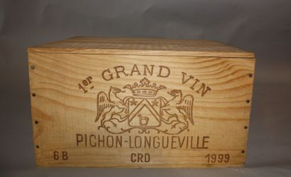 null 6 B CHÂTEAU PICHON LONGUEVILLE BARON (Caisse Bois) GCC2 Pauillac 1999