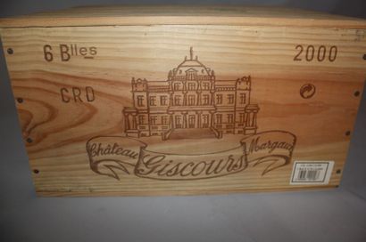 null 6 B CHÂTEAU GISCOURS (Caisse Bois) GCC3 Margaux 2000