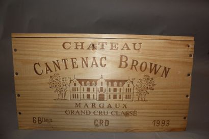 6 B CHÂTEAU CANTENAC BROWN (Caisse Bois)...