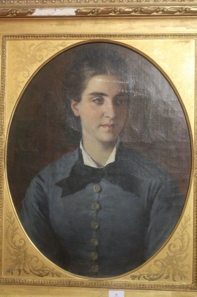 Eugène FAURE (1822-1879) Eugène Faure (1822-1879)

Portrait d'une jeune femme en...