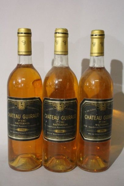 null 3 B CHÂTEAU GUIRAUD (2 B.G.) CC1 Sauternes 1986