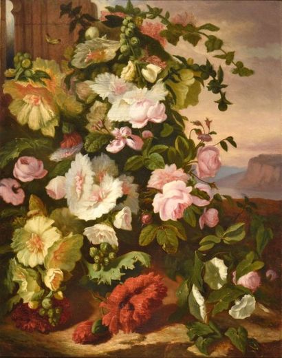 Simon SAINT-JEAN (1808-1860) Simon Saint-Jean (1808-1860)

Composition florale

Huile...