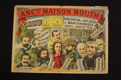 null Très amusant prospectus publicitaire pour la liquidation de l’Ancienne Maison...