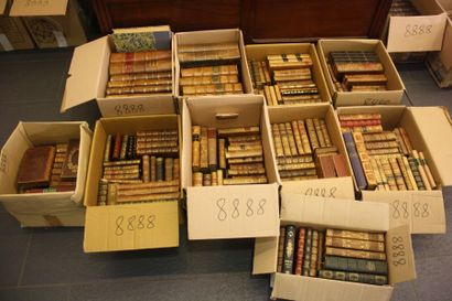 Cartons de reliures et livres anciens