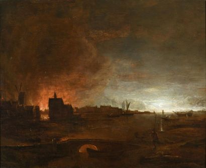null ECOLE HOLLANDAISE seconde moitié du XVIIème siècle

Incendie la nuit dans une...