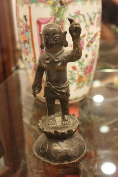 null Bronze chinois, buddha enfant