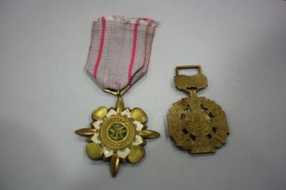 null Indochine-Vietnam. Deux médailles militaires, locales.