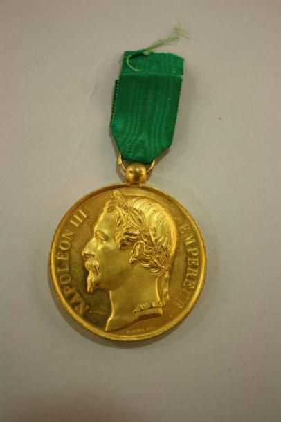 null France. Médaille de Remerciements de Napoléon à ses soutiens. Cuivre doré.

D....